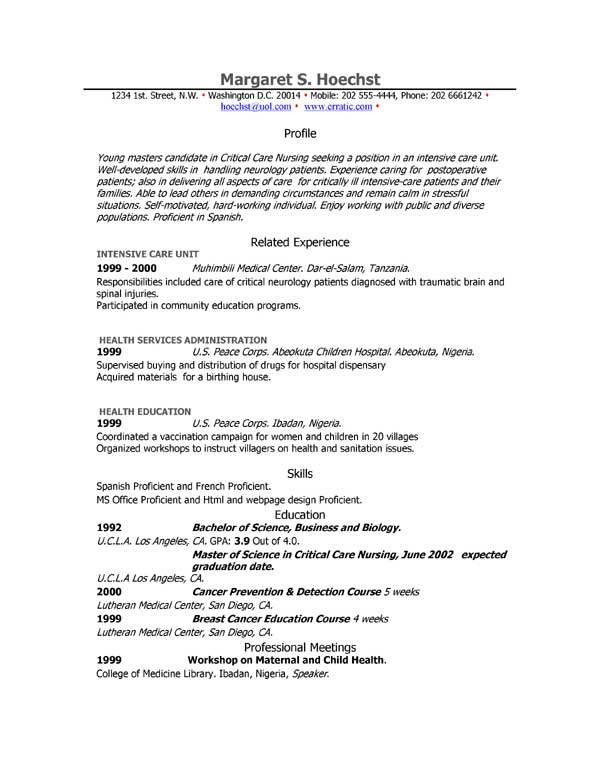 Scannable Resume Examples