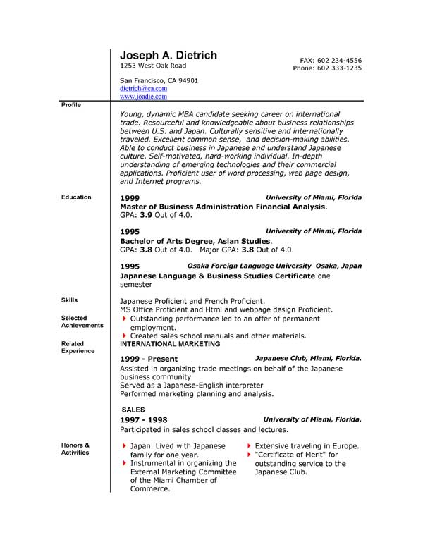 85 free resume templates free resume template downloads