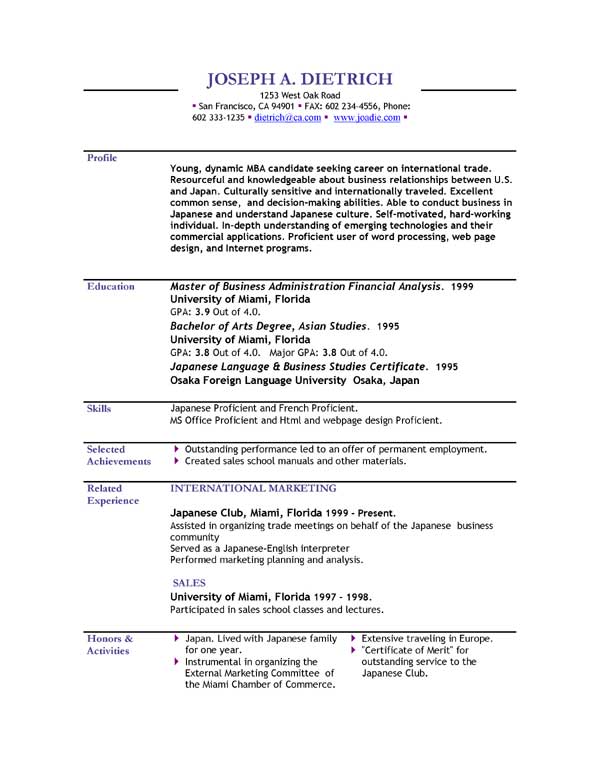 resume download templates