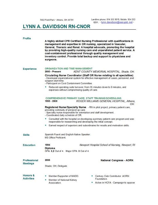 nursing resume templates nursing resume templates by easyjob looking ...