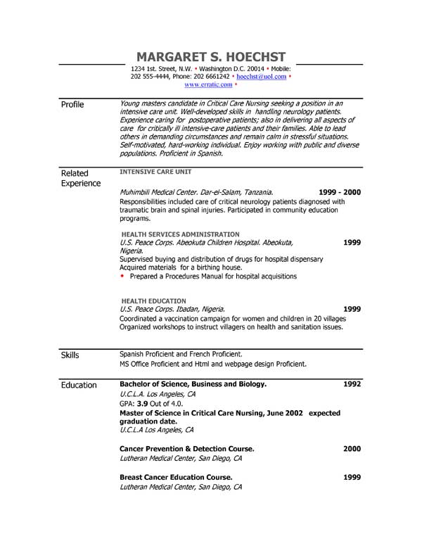 Resume Examples