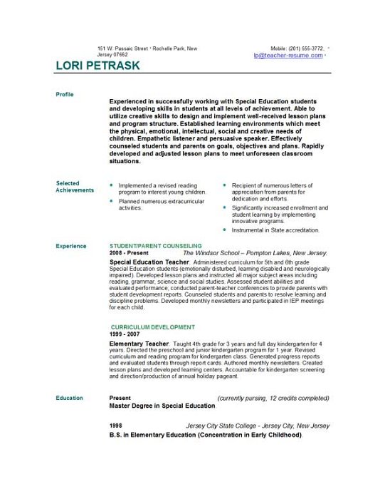 teacher resume templates download teacher resume templates by easyjob ...